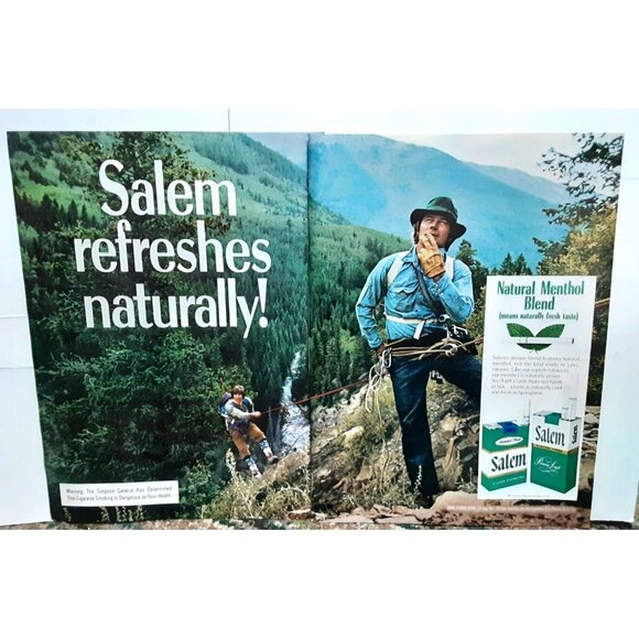 1973 Salem Cigarettes Ad Vintage Menthol Tobacco Original Print Advertisement - Picture 1 of 1
